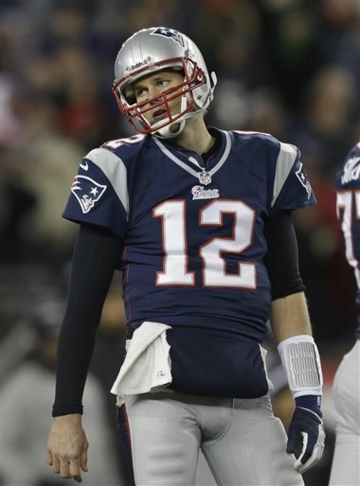 New England Patriots' Stephen Gostkowski reacts during the second
