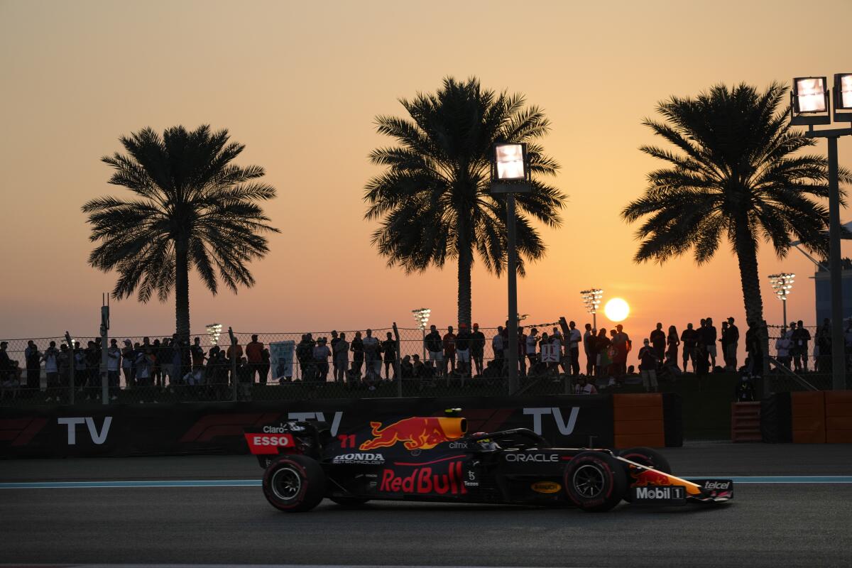 Red Bull driver Sergio Perez