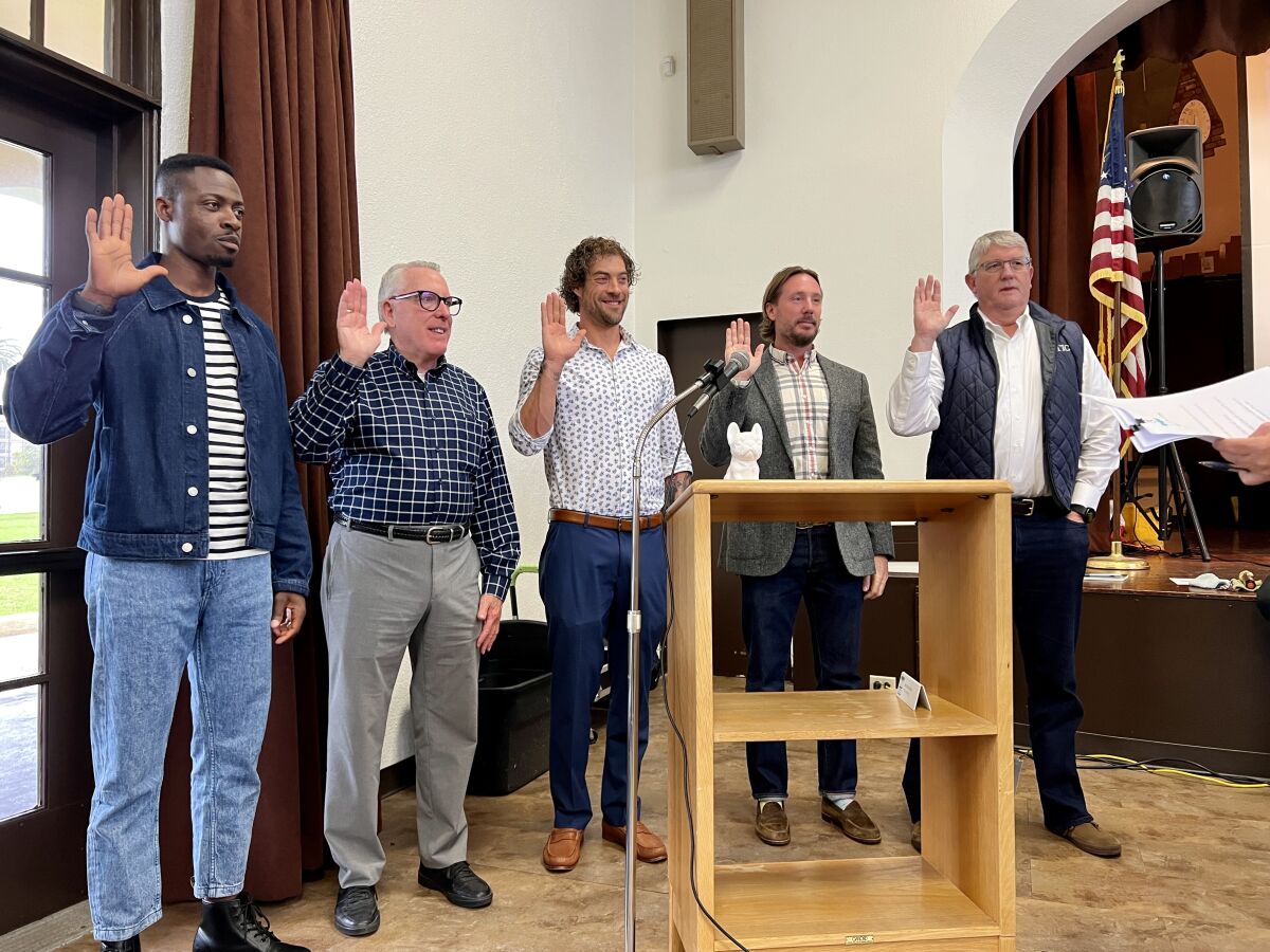 Obed Brefo, Bill Podway, Eric Fletcher, Jeremy Duimstra and Peter Wulff