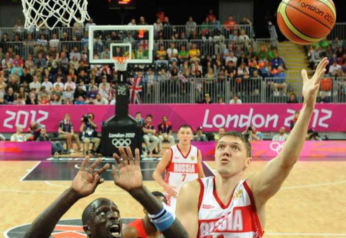 The distance between the crowd and the court has been a problem for some of the Olympic basketball players.