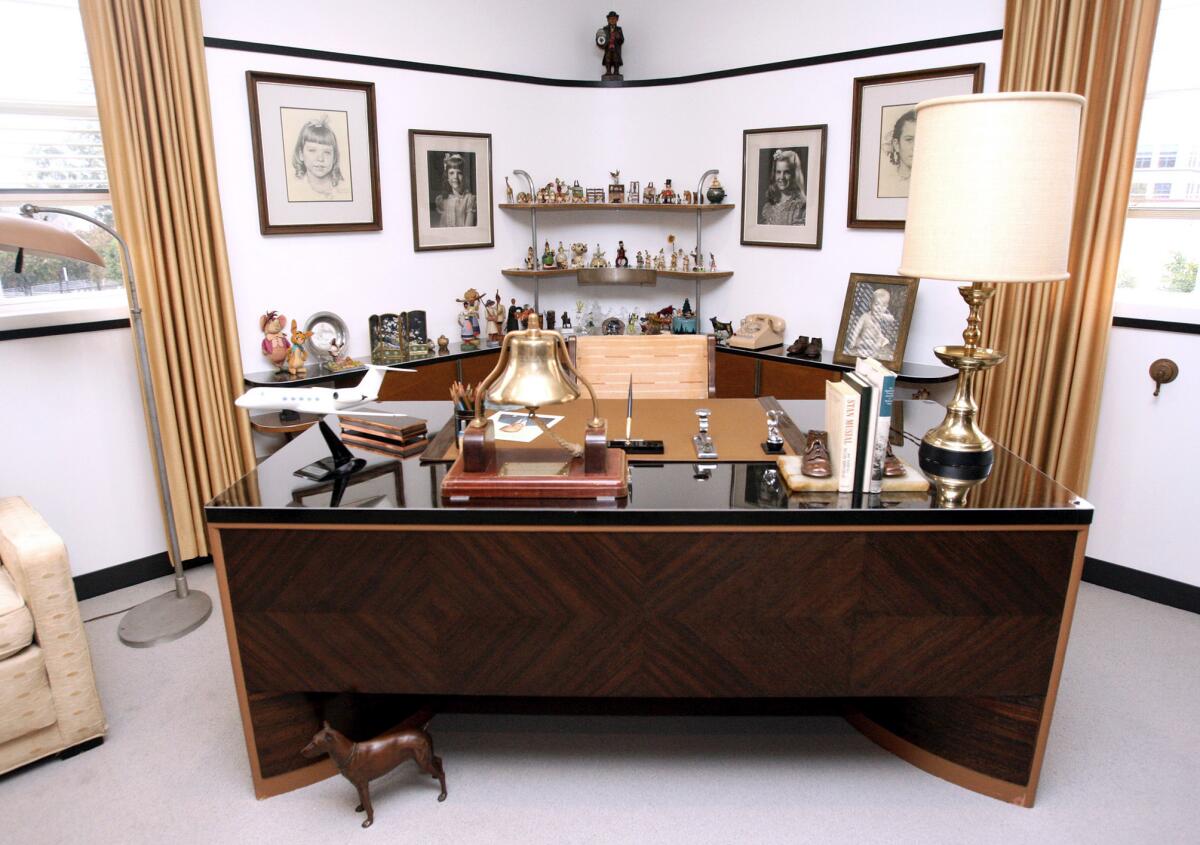 Walt Disney's desk in his office. 