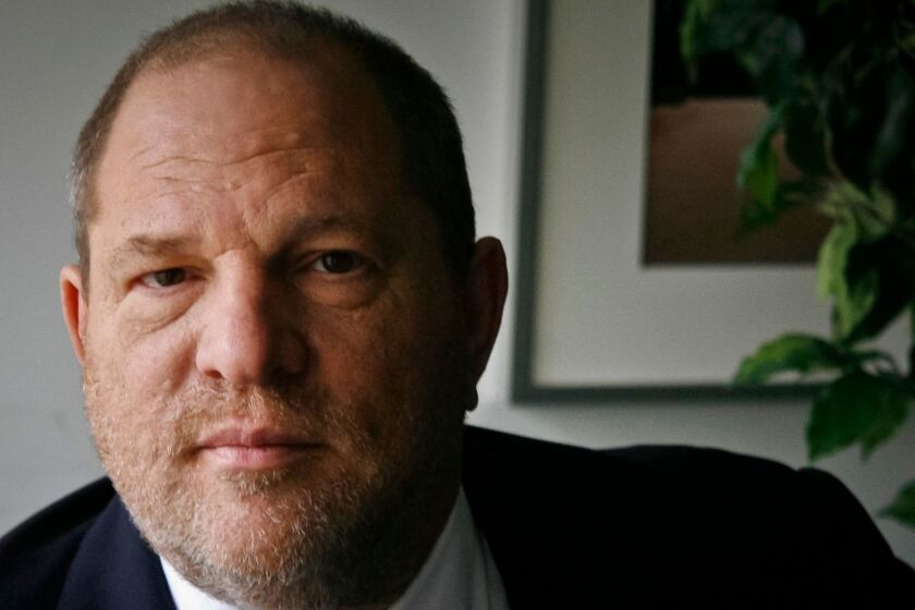 FILE - In this Nov. 23, 2011 file photo, film producer Harvey Weinstein poses for a photo in New York. The Weinstein Co.âs board of directors says the company, co-founded in 2005 by Harvey Weinstein, is expected to file for bankruptcy protection after last-ditch talks to sell its assets collapsed. Los Angeles Times reports that the board said Sunday night, Feb. 25, 2018, that it has no choice but to pursue bankruptcy process. (AP Photo/John Carucci, File)