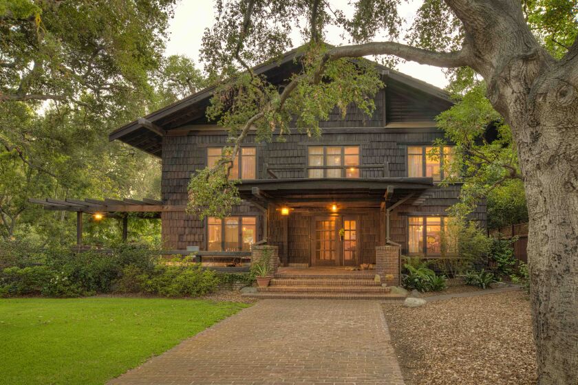 Built in 1906, the Louise C. Bentz House was designed by prominent Pasadena architects Charles and Henry Greene.