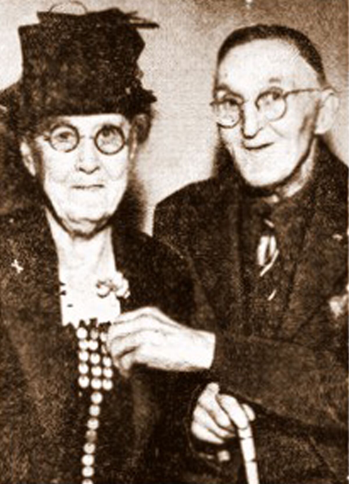 Minnie and John Clarke are pictured in the Evening Tribune celebrating their 62nd wedding anniversary in June 1947.