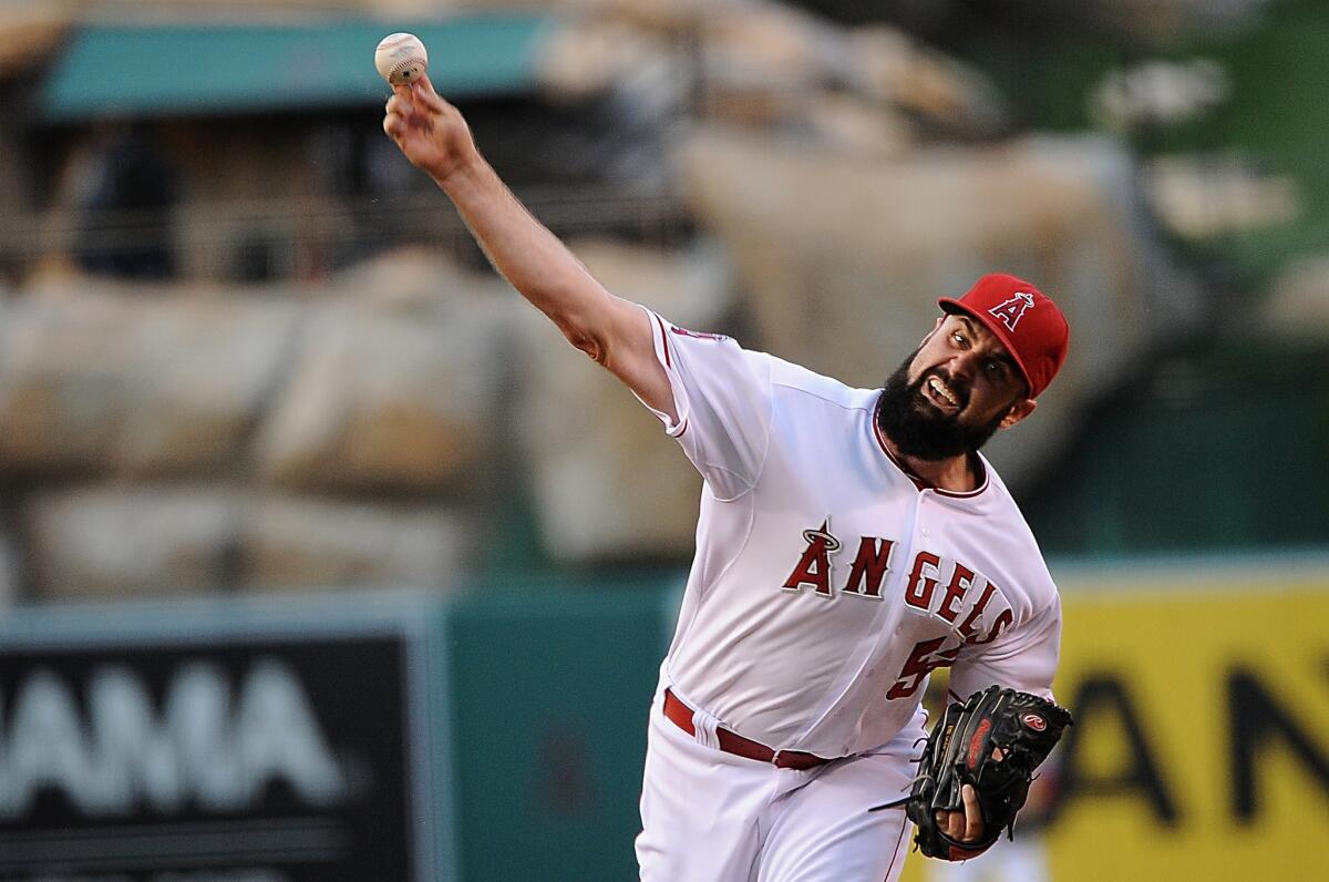 Angels starter Matt Shoemaker went six innings against the Twins in a 7-0 victory on Tuesday night in Anaheim.