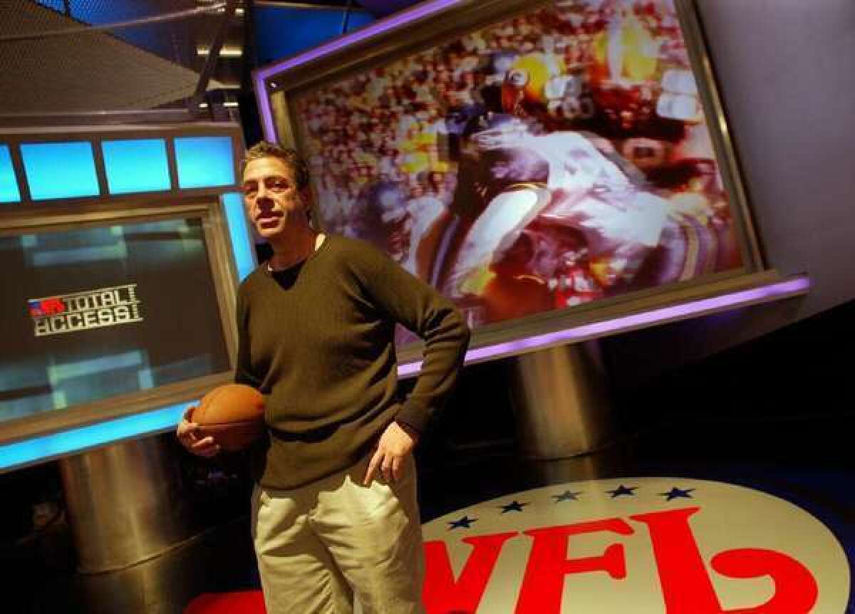 Steve Bornstein in 2003 prepping for the launch of the NFL Network.