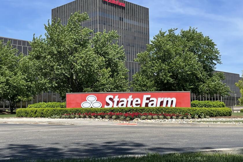 World headquarters for State Farm Insurance on 1 State Farm Plaza in Bloomington, Illinois.