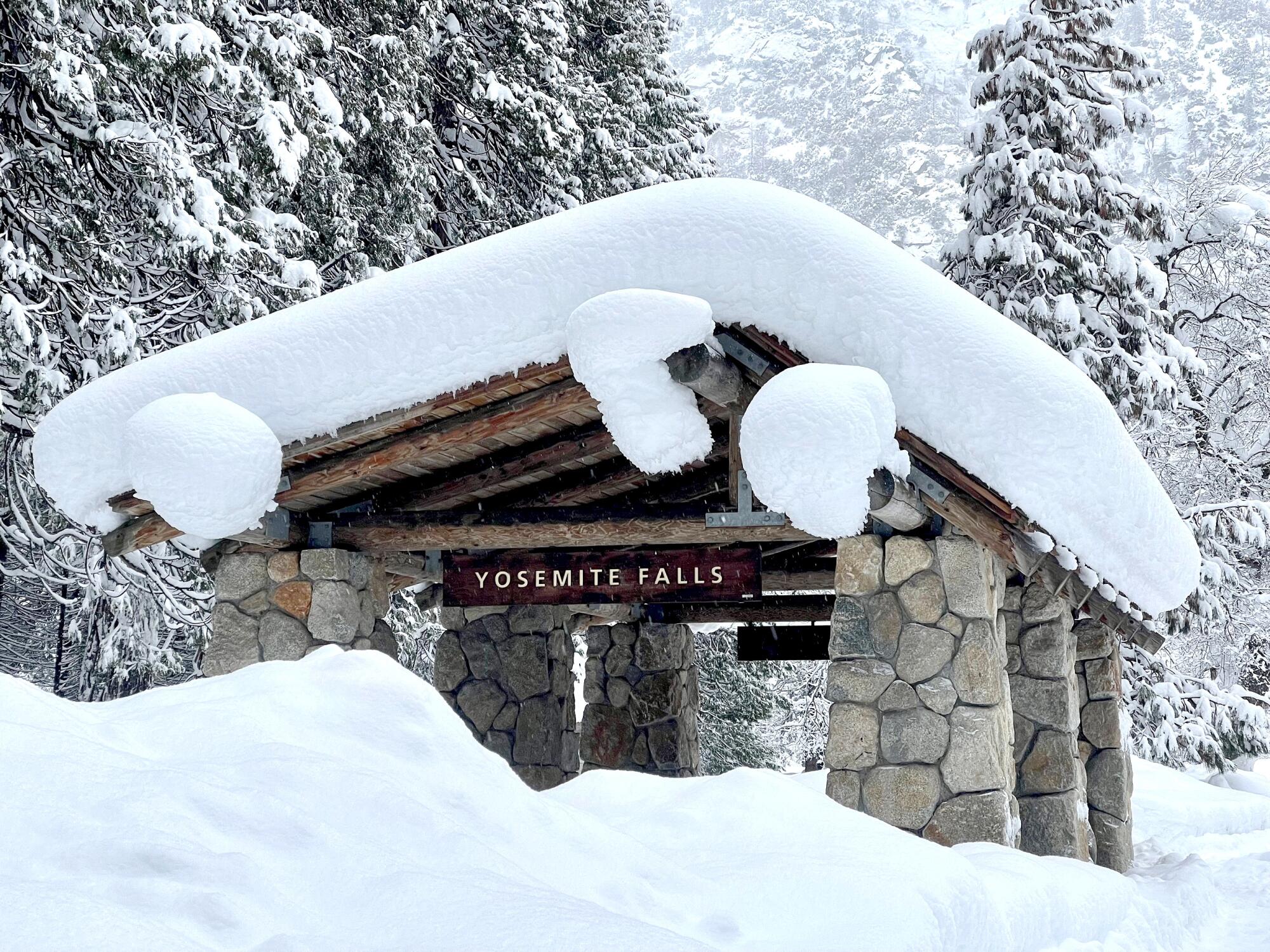 Yosemite National Park has experienced significant snowfall in all areas of the park
