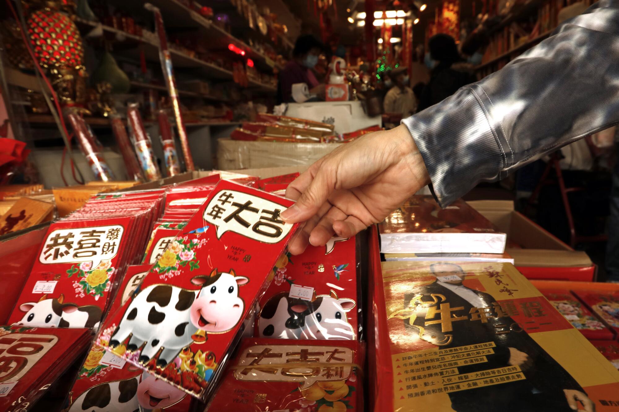 As the Chinese New Year approaches, business is light in Chinatown in downtown Los Angeles.