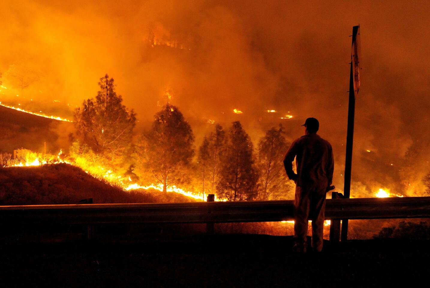 Rocky fire in Northern California