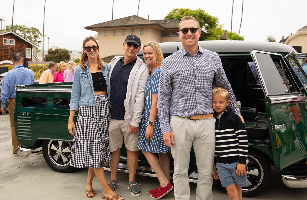 The Perkins family at the Balboa Bay Club Car Show.