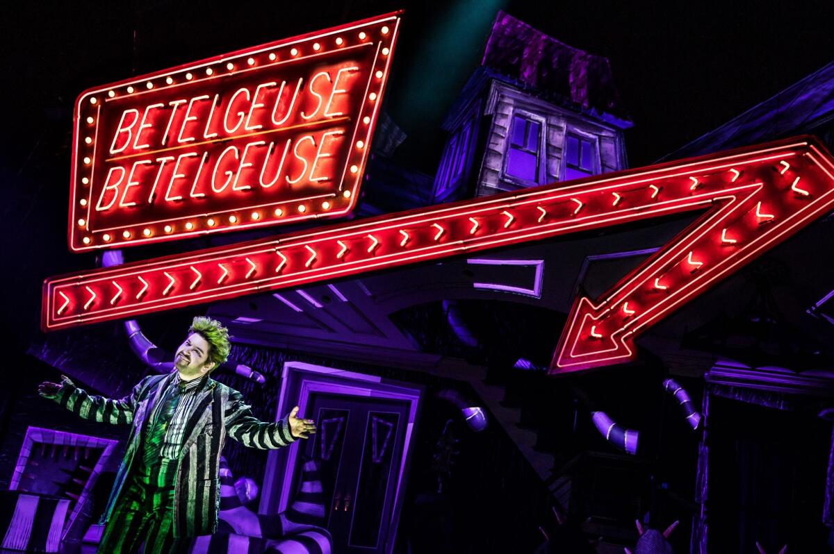 The first national tour of the musical "Beetlejuice" will play at the San Diego Civic Theatre Aug. 15-20, 2023.