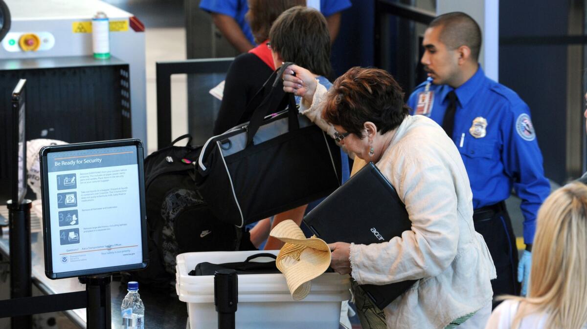 Beginning June 30, Transportation Security Administration agents may ask you to remove containers of certain powdered substances from your bag if those containers are larger than 12 ounces.