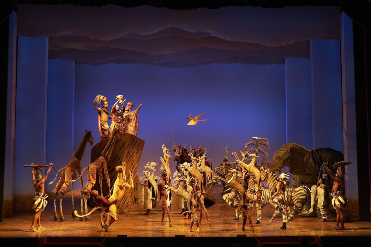 Disney's 'The Lion King' is Broadway's top grosser for 2014 Los