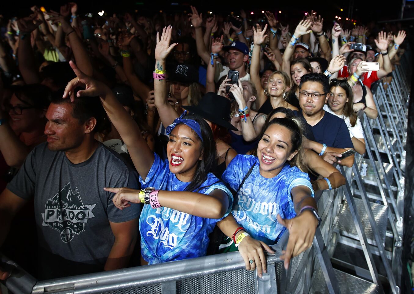 Fans cheer as they watch Snoop Dogg perform at KAABOO Del Mar on Sept. 13, 2019.