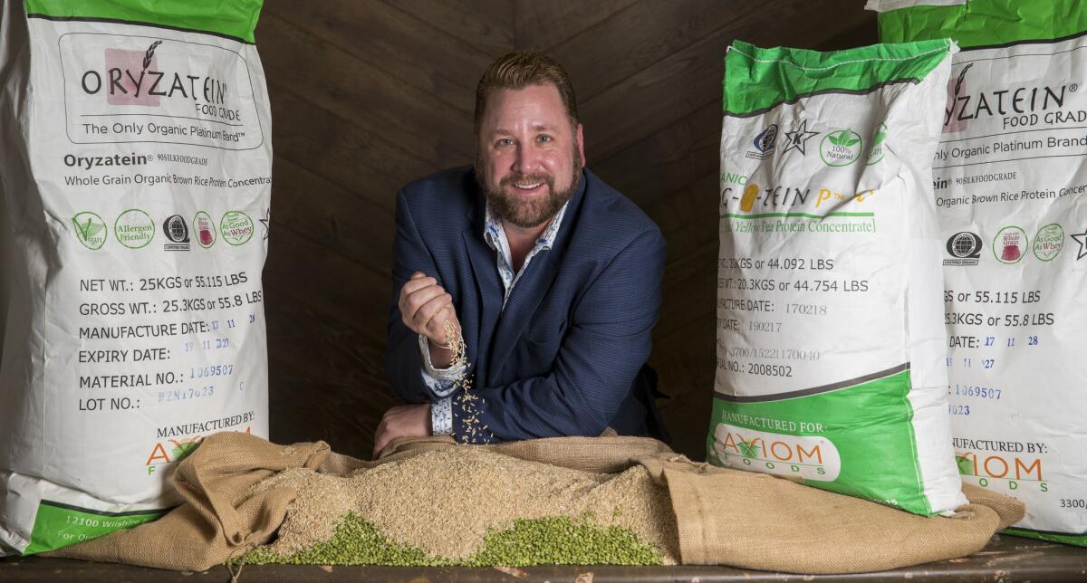 David Janow, chief executive of Axiom Foods, has created a multimillion-dollar company that is pushing rice-based protein into thousands of products, from fitness-oriented supplements to cereals.