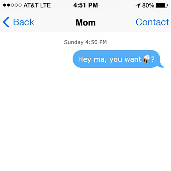 Boba Emoji Conversation