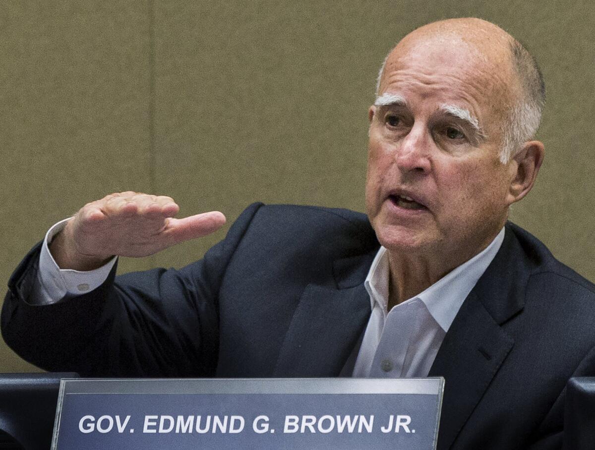 California Gov. Jerry Brown.