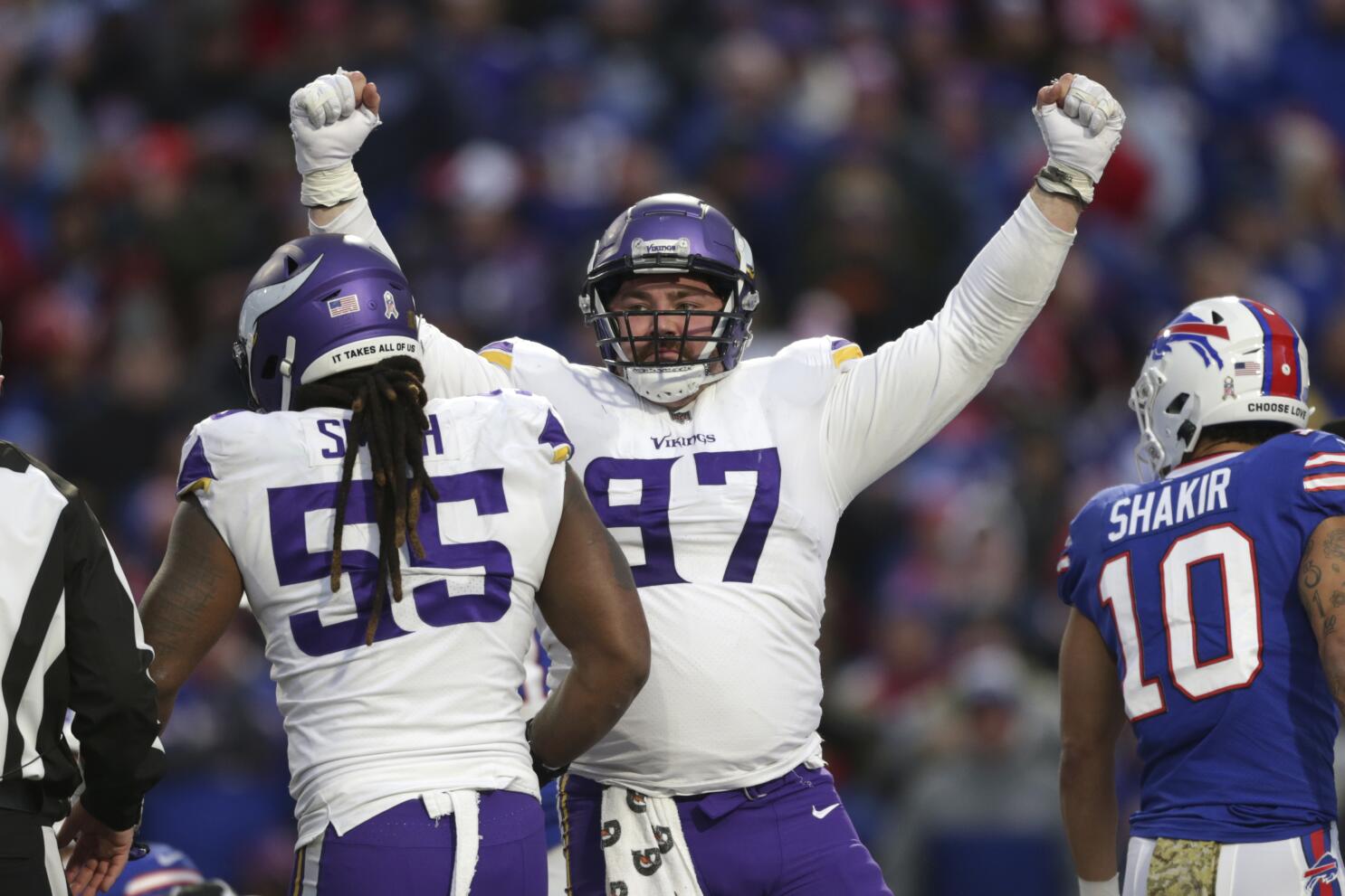 Vikings get critical Allen turnovers, stun Bills 33-30 in OT - The San  Diego Union-Tribune