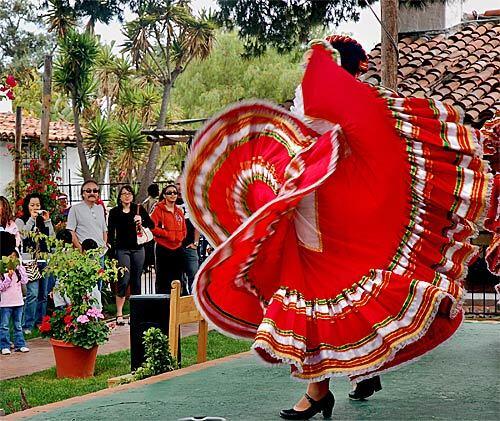A folkloric dancers voluminous skirt is part of the show in Old Town San Diego State Historic Park. For a brief but influential period  from the early 1820s to the late 1840s  California was Mexican. One of those early settlements lives on as San Diegos Old Town district.