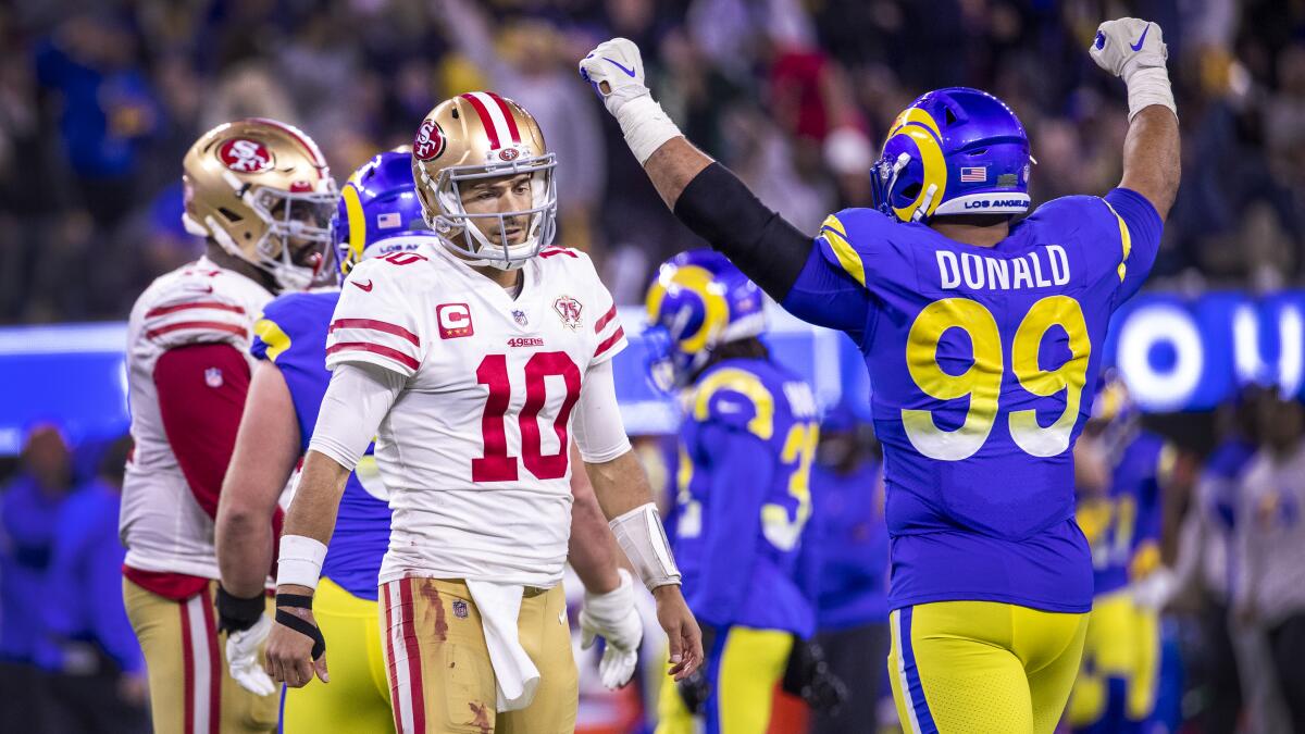 Rams finish out Jimmy Garoppolo, beat 49ers to set up home game