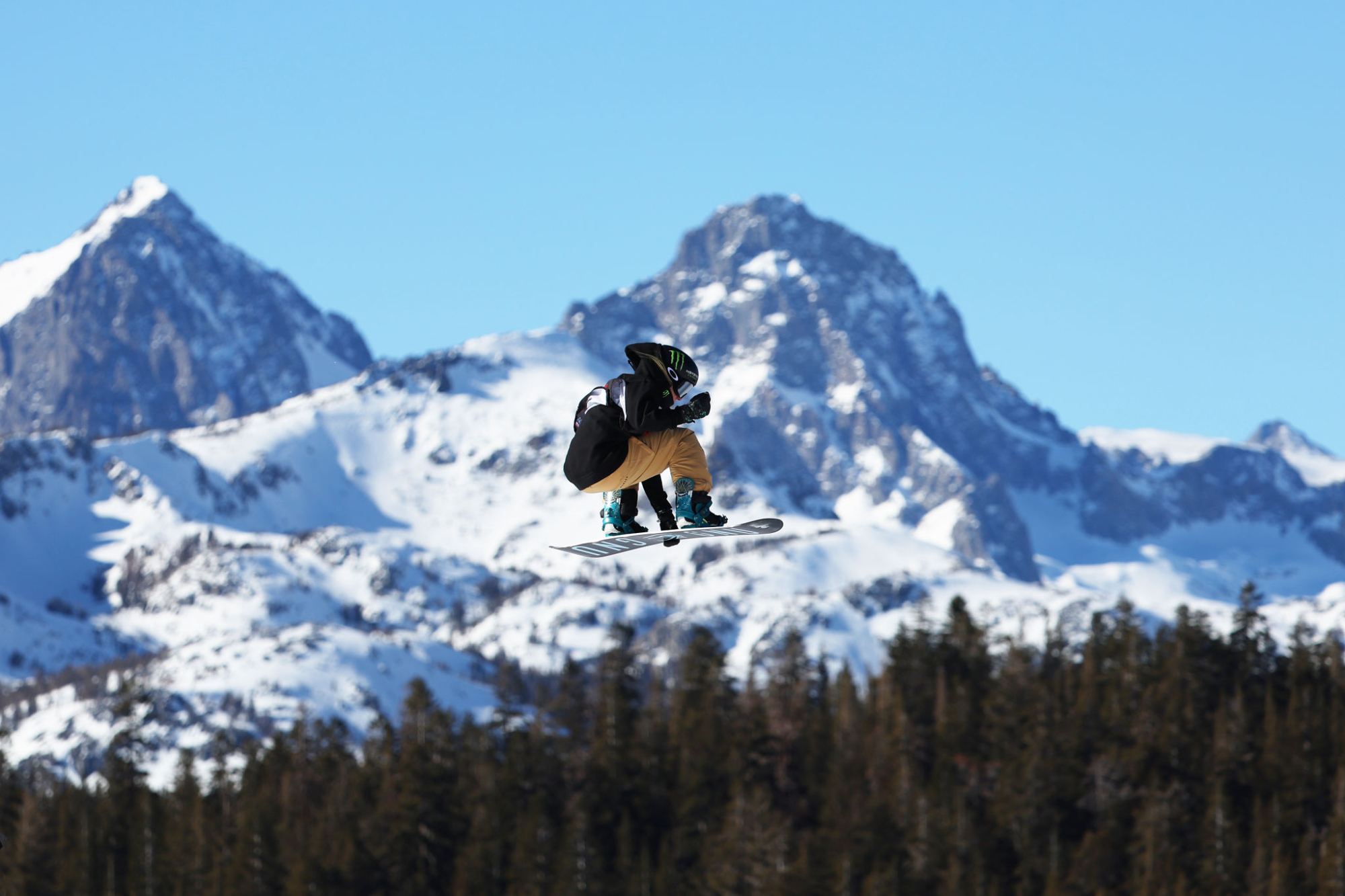 Jamie Anderson competes in women's slopestyle during a Toyota U.S. Grand Prix event at Mammoth Mountain on Jan. 8.