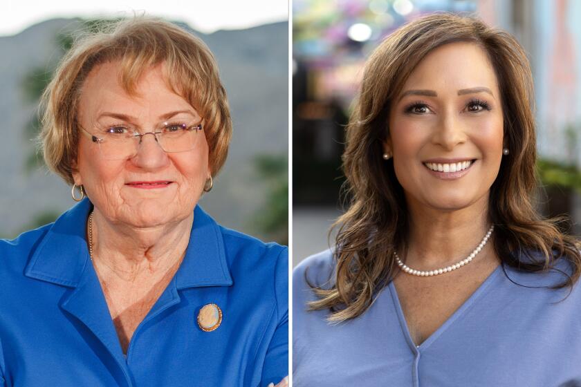 Democrat Lisa Middleton, left, Republican Rosilicie Ochoa Bogh, right.