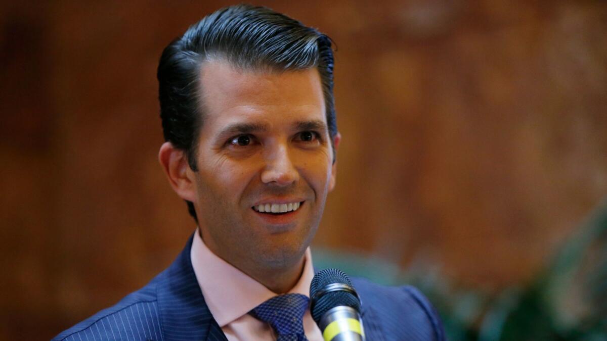 Donald Trump Jr., the president's eldest son, acknowledged Sunday that he met with a Russian lawyer shortly after his father clinched the GOP nomination.