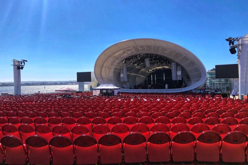 The San Diego Symphony officially opens its new outdoor venue, The Rady Shell at Jacobs Park on Aug. 6.