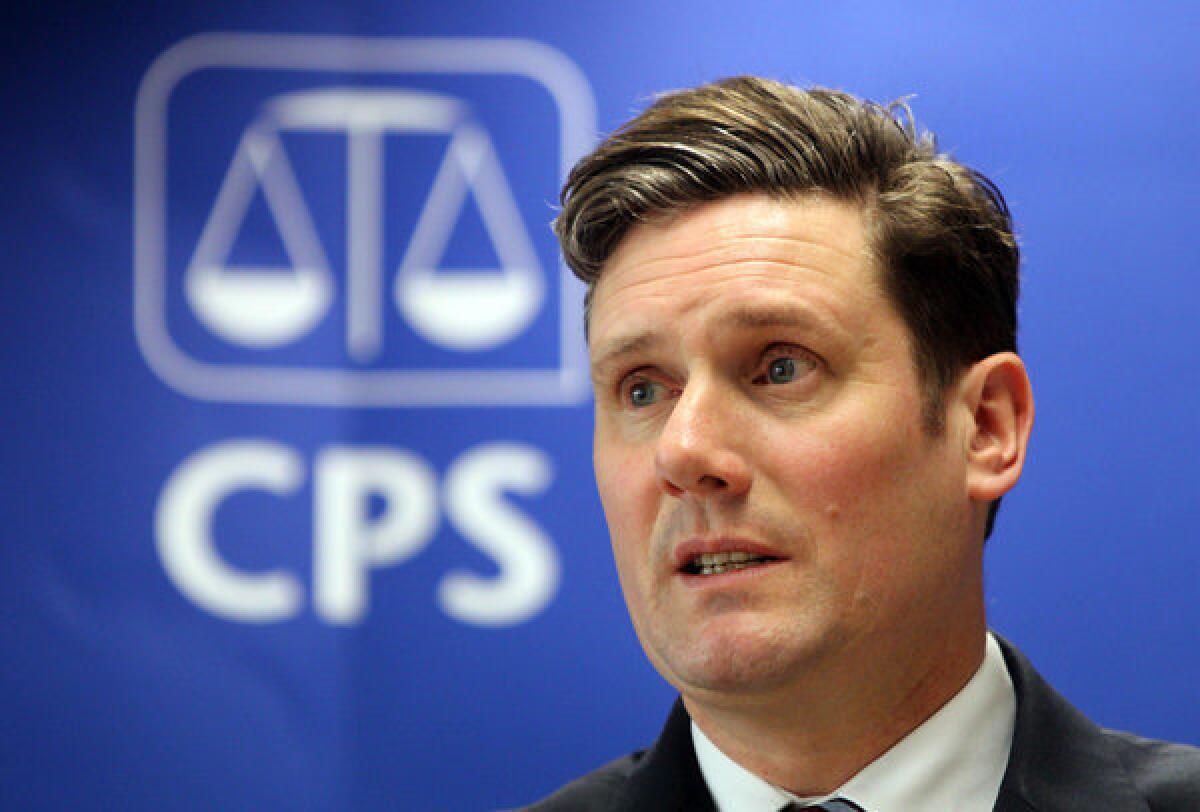 Keir Starmer, chief prosecutor for England and Wales.