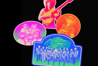 Photo illustration of Reyna Tropical, Yeison Landero, Los Gaiteros de San Jacinto and Los Hermanos Flores on stickers