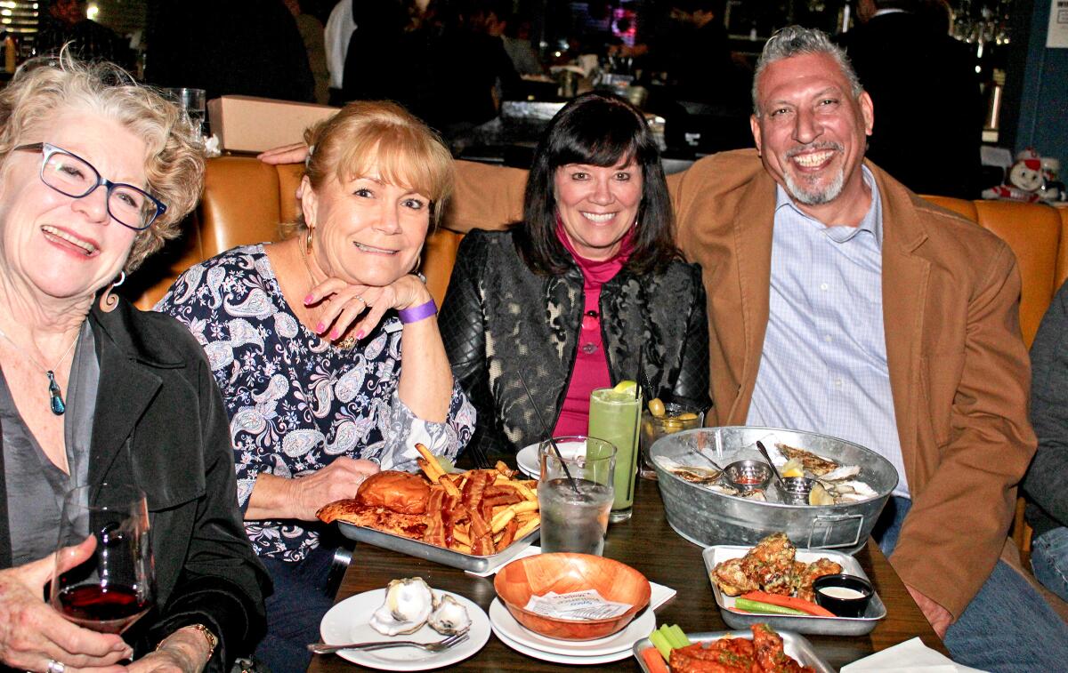 Susan Hunt, Mercy Velazquez and Toni and Vince Espinoza are ready to keep laughing at a stand-up comedy event presented by and benefiting Glendale Arts.