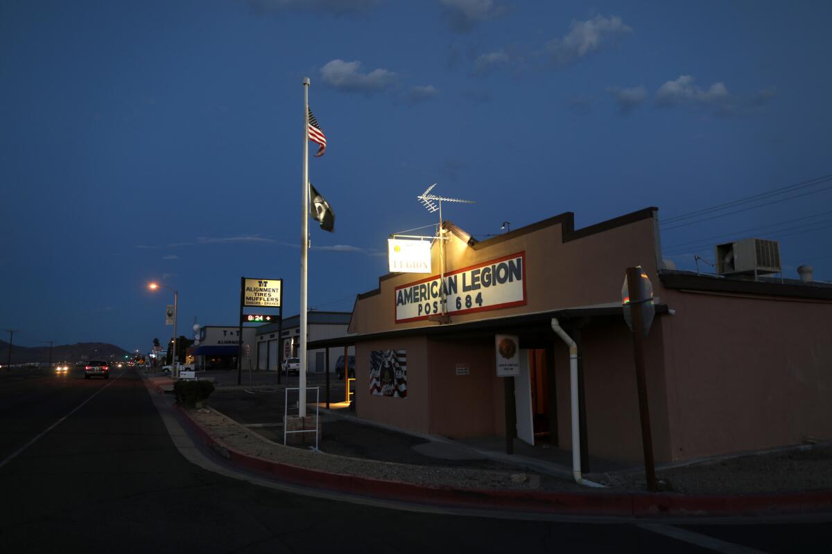 American Legion Post 684 in Ridgecrest, one of the small communities that grew up around the Naval Air Weapons Station China Lake.