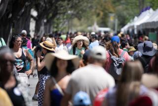 Los Angeles, CA - April 23: Book lovers enjoy a day at the 43rd annual LA Times Festival of Books on Sunday, April 23, 2023 in Los Angeles, CA. (Jason Armond / Los Angeles Times)