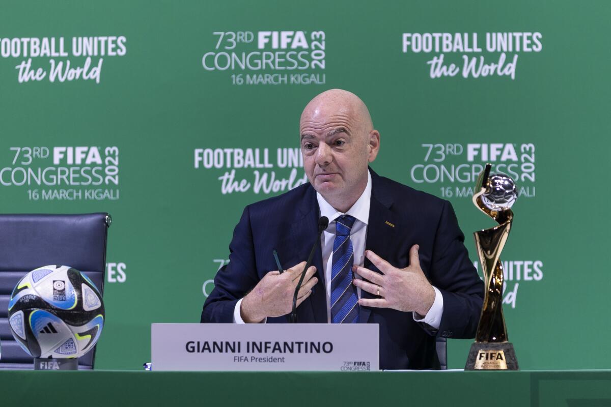 FIFA President Gianni Infantino re-elected