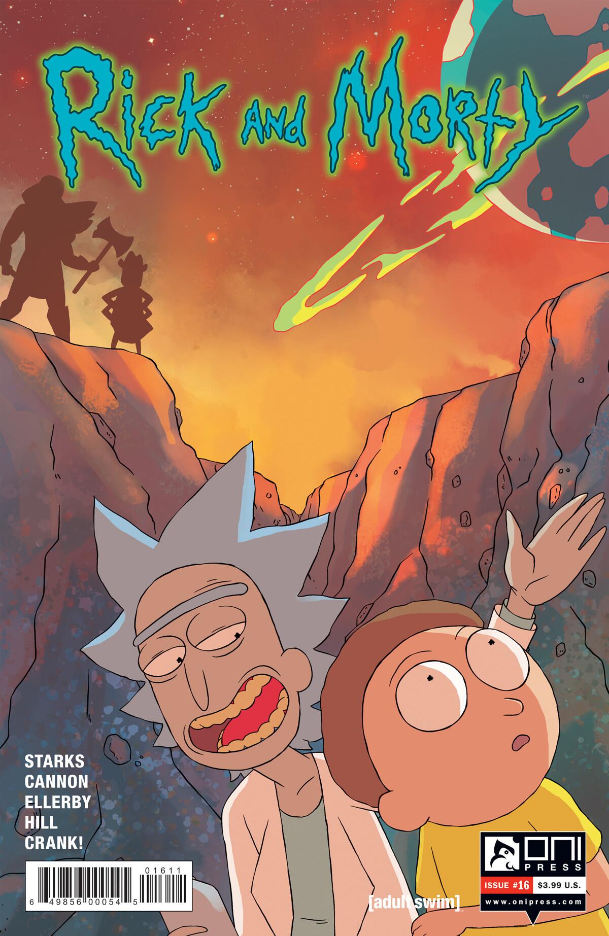 The cover for "Rick and Morty" No. 16 by CJ Cannon and Ryan Hill.