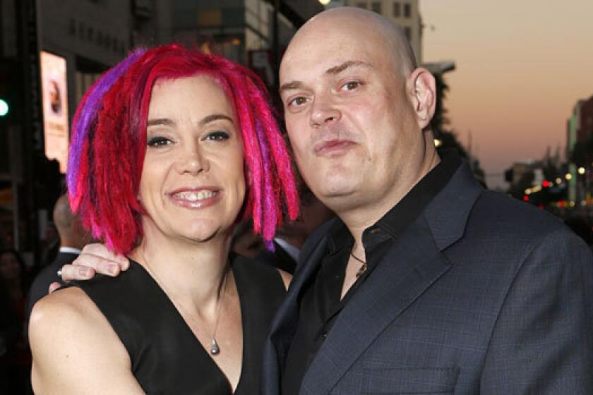 Lana and Andy Wachowski at the premiere of their 2012 film "Cloud Atlas."