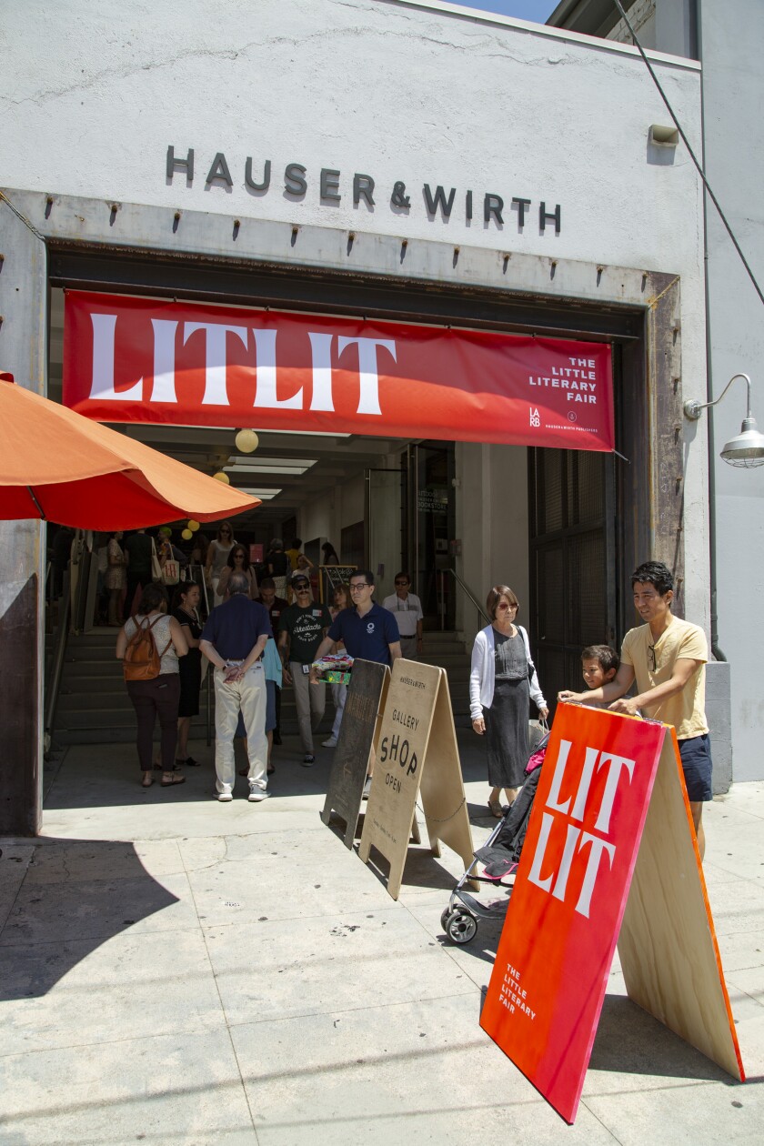 The inaugural LitLit fair was held in 2019 at Hauser & Wirth in downtown Los Angeles.