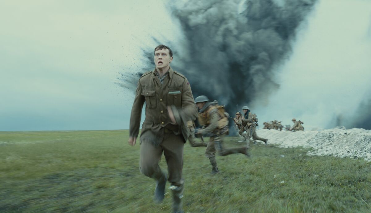 George MacKay's Lance Cpl. Schofield runs for his life in "1917."
