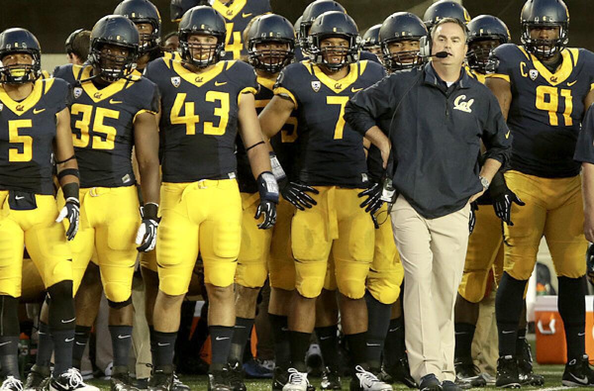 California Coach Sonny Dykes has his work cut out for him: The Golden Bears have fallen to the bottom of the conference in football and academic success.