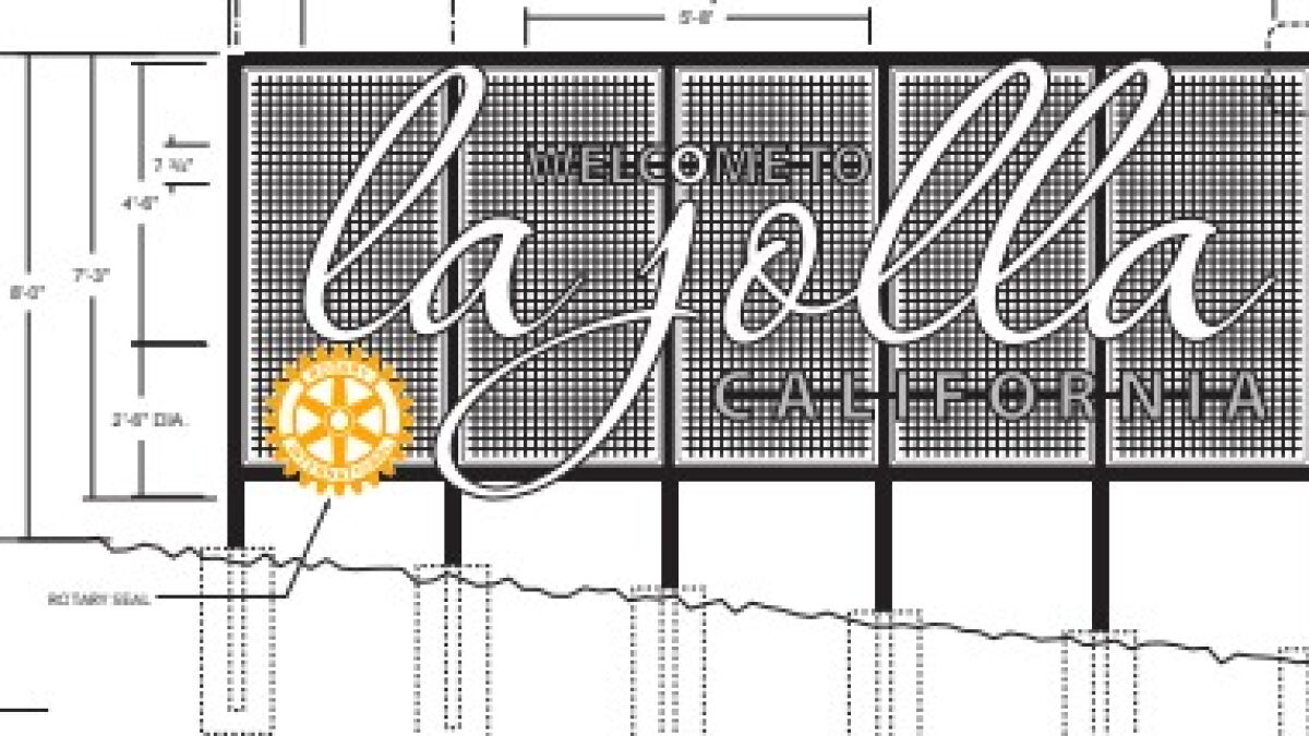 La Jolla Shores Association donates $1,000 for welcome sign - Vimarsana News