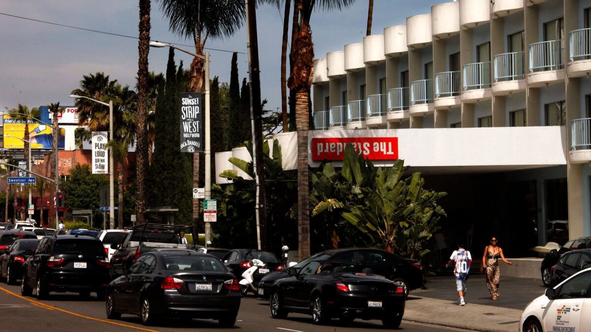 A 2014 file photo of the Standard Hollywood in West Hollywood which, pending regulatory approval, will be home to the first retail location for cannabis confection purveyor Lord Jones.