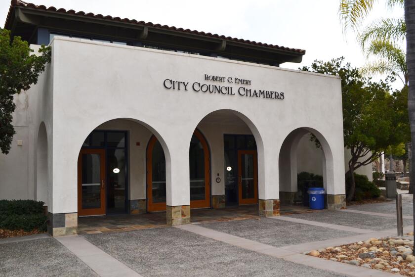 The Poway City Council chambers