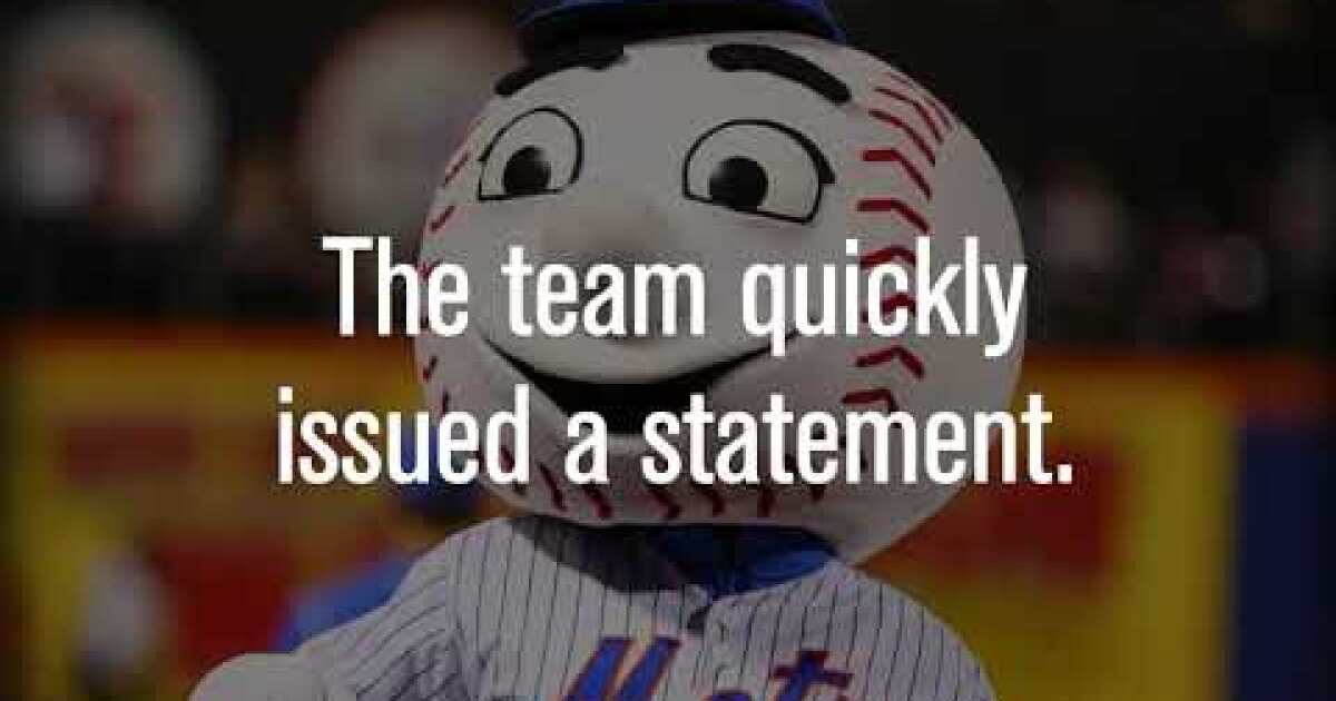 Mr. Met fired after giving middle finger to fans