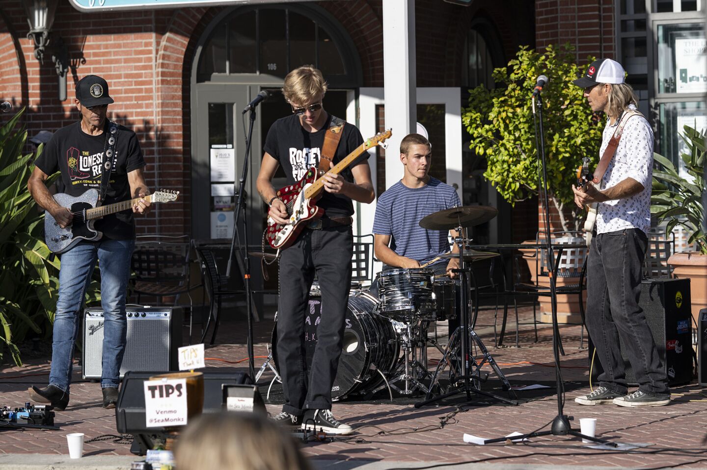 The Sea Monks performed at the Lumberyard Shopping Center