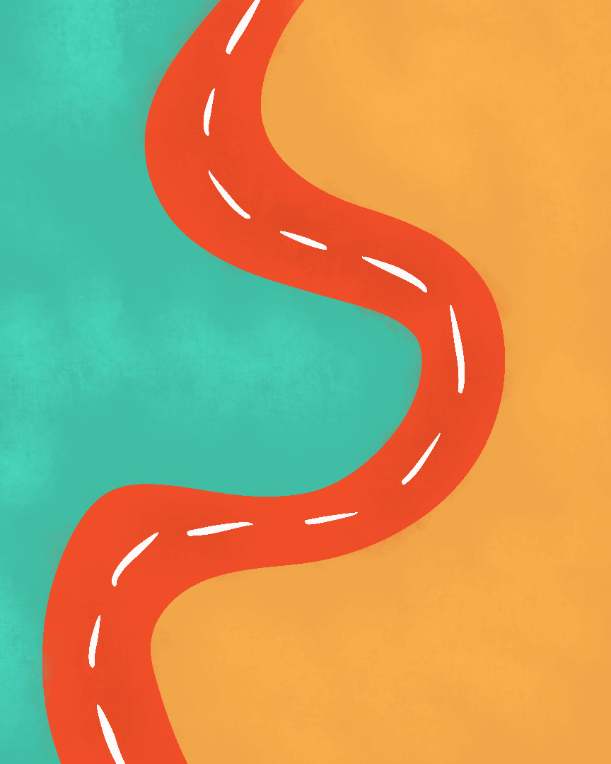 Illustration of a highway
