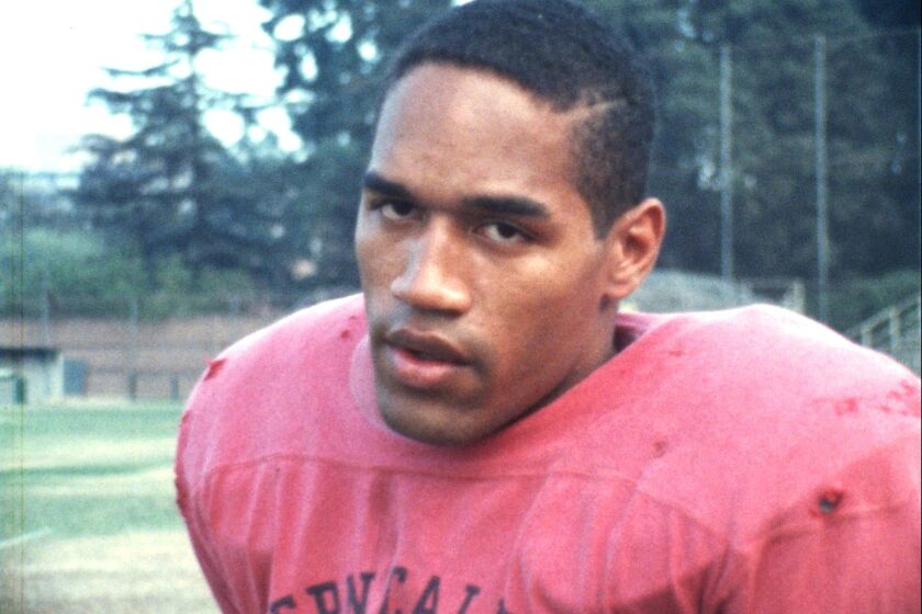O.J. Simpson as a running back at USC.