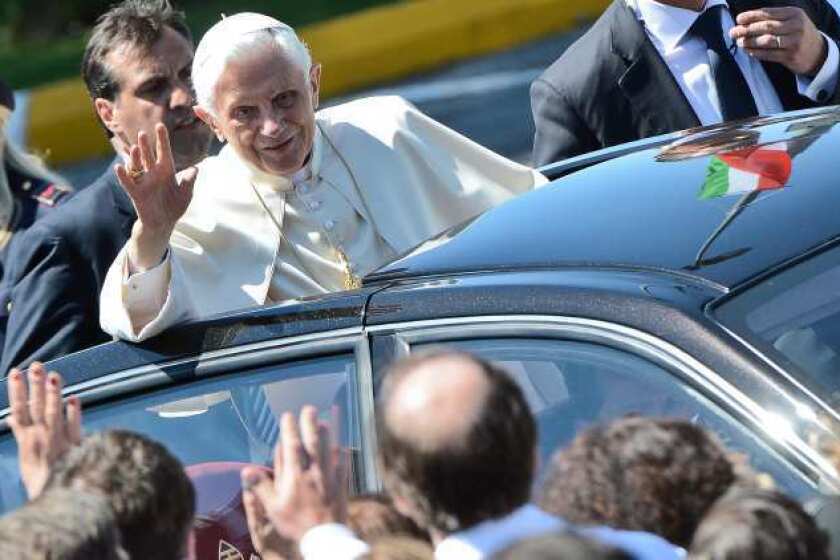 Pope Benedict XVI in Rome earlier this year.