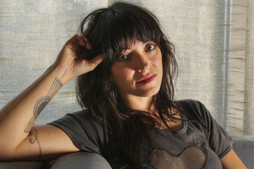 LOS ANGELES, CA -- SUNDAY, OCTOBER 21, 2018-- Sharon Van Etten is an indie singer-songwriter who has built a following around haunting, disarmingly intimate songwriting that detail inward-looking tragedies. Van Etten is photographe in Los Angeles, Calif., October 21, 2018 (Maria Alejandra Cardona / Los Angeles Times)