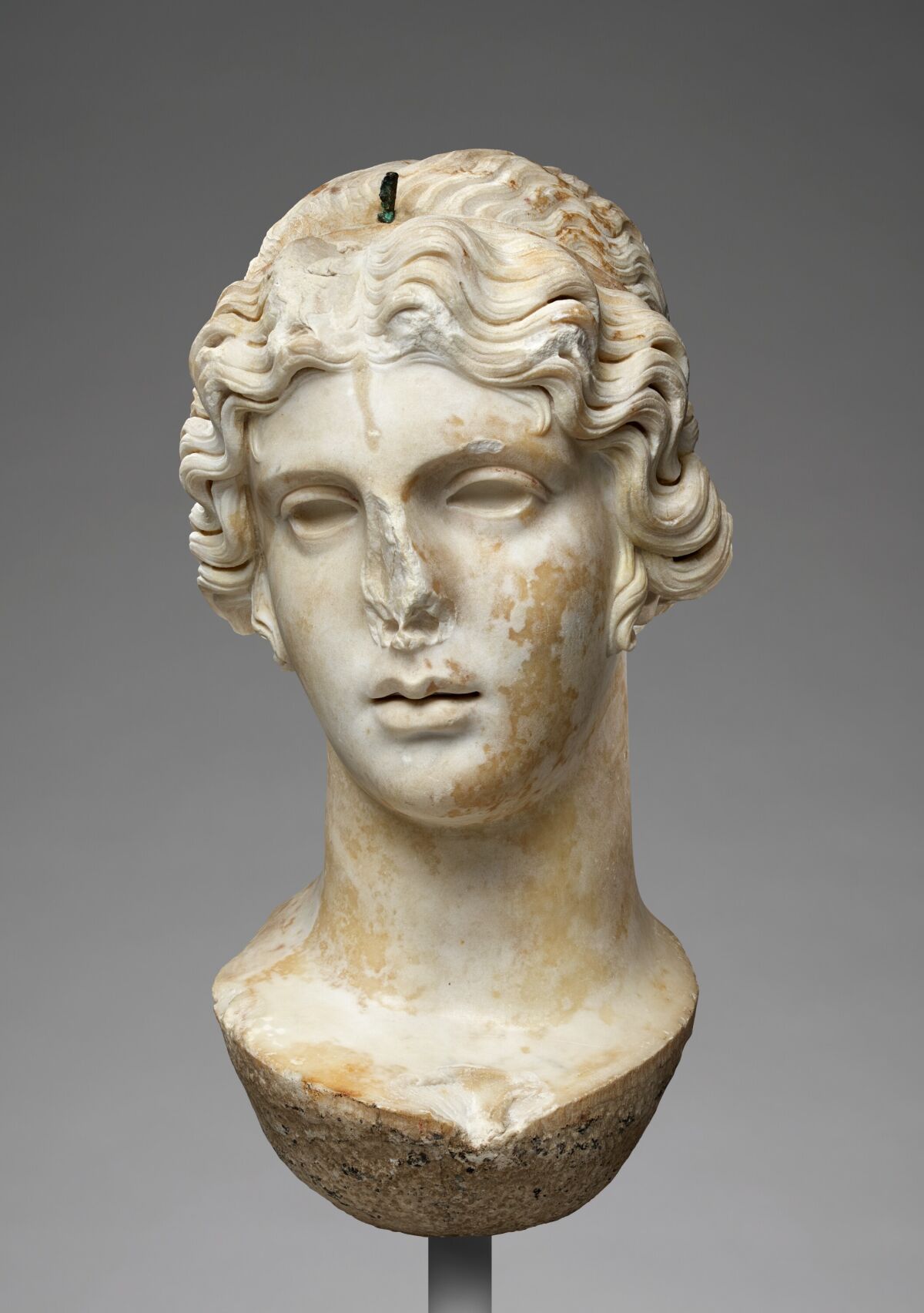 The Getty's "Colossal Head of a Divinity." 